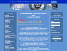 Tablet Screenshot of centrum-car-audio.pl